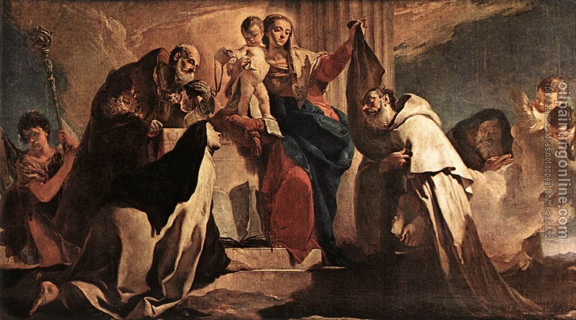Tiepolo, Giovanni Battista - The Madonna of Mount Carmel detail